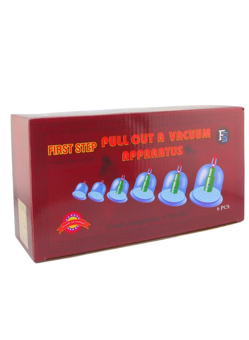 First Step Islamic Cupping Therapy Set – 6 Cups with Hand Pump for Pain Relief & Blood Circulation" Bullet Points: - Image 2